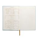 Hardcover Suede Journal - Blue, Arch Dot