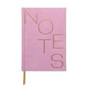 Hardcover Suede Journal - Lilac, Notes