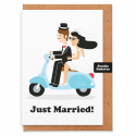 Just Married (Scooter) Card