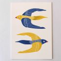 Krylato Company Two Birds Postcard