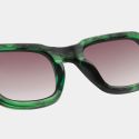 A Kjaerbede Halo Sunglasses - Green Marble Transparent