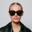 A Kjaerbede Lilly Sunglasses - Green Marble Transparent