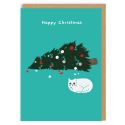 Fallen Christmas Tree Card