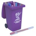 Liverpool Purple Wheelie Bin Desk Tidy