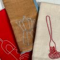 MAEGEN Linen Blend Napkins, Set of 2 - Spaghetti