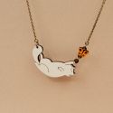 Materia Rica Cat & Butterfly Necklace