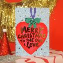 To The One I Love Christmas Card
