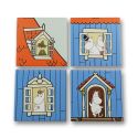 Moomin House Ceramic Coasters Set of 4