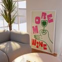 Proper Good More Wine A3 Print