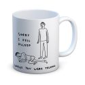 David Shrigley Fell Asleep Talking Mug