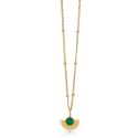 ENAMEL Copenhagen Soleil Necklace - Petrol Green 