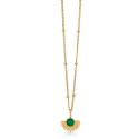 Enamel Copenhagen Soleil Necklace - Petrol Green 