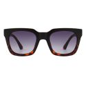 A Kjaerbede Nancy Sunglasses - Black Demi Tortoise