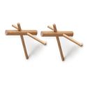 Stick Wall Hooks - Pack of 2 