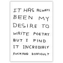 David Shrigley Write Poetry A5 Notebook