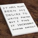 David Shrigley Write Poetry A5 Notebook