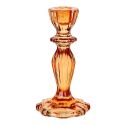 Orange Glass Candle Holder