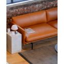 Muuto Outline 3 Seater Sofa, Refine Leather Cognac