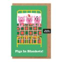 Pigs in Blankets Christmas Card