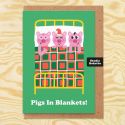 Pigs in Blankets Christmas Card