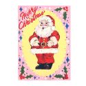 Pink Santa Christmas Card