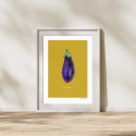 Poet & Painter Nice Aubergine A3 Print