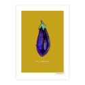 Poet & Painter Nice Aubergine A3 Print