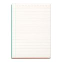 Colourblock Notepad - Green + Peach
