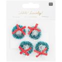 Christmas Wreath Wooden Clips