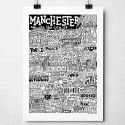 Manchester Landmarks A3 Print