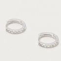 Estella Bartlett Classic Mini Silver Hoop Earrings