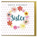 Happy Birthday Sister Pom Pom Card