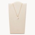 Skagen Sea Glass Gold-Tone Stainless Steel Pendant Necklace