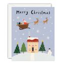 Santa Sleigh Pack of 5 Christmas Cards