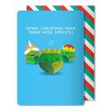 Christmas Wise Sprouts Magnet Card