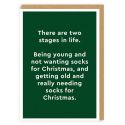 Two Stages of Life Christmas Card