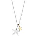 Estella Bartlett Double Star Necklace - Silver