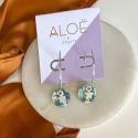 Aloë X Utility Silver Plated Star Disc Hoop Earrings