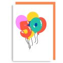 Age Balloon 50 Card