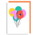 Age Balloon 70 Card