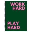  Work Hard, Play Hard A5 Notebook