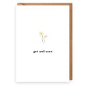 Get Well Soon Flowers Card
