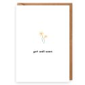 Get Well Soon Flowers Card