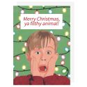 Filthy Animal Christmas Card