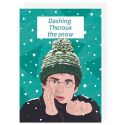 Dashing Theroux The Snow Christmas Card
