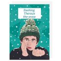 Dashing Theroux The Snow Christmas Card