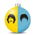 The Beatles Glass Bauble