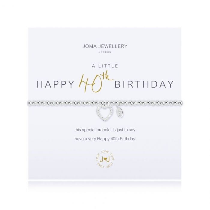 Joma Jewellery A Little Happy 40th Birthday Bracelet