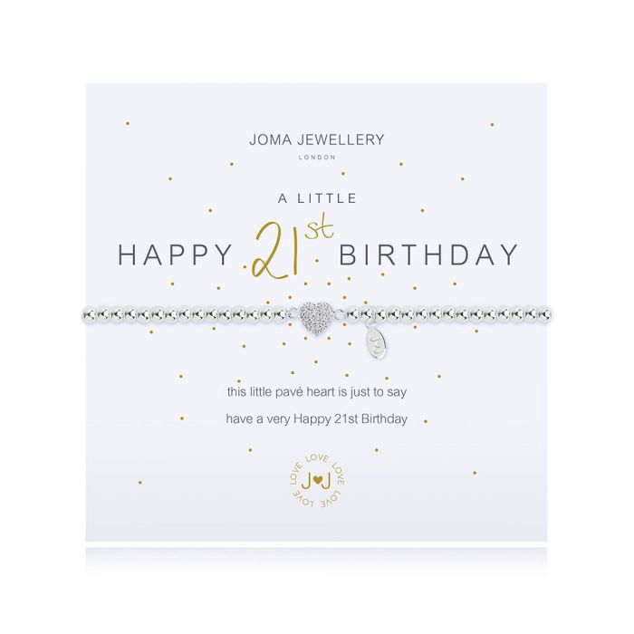 Joma Jewellery A Little Happy 21st Birthday Bracelet