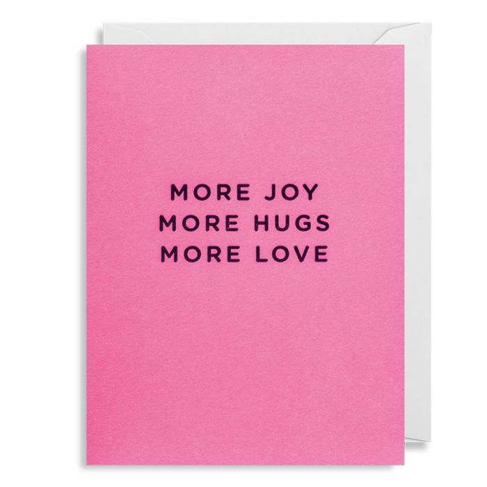 More Joys More Hugs Card